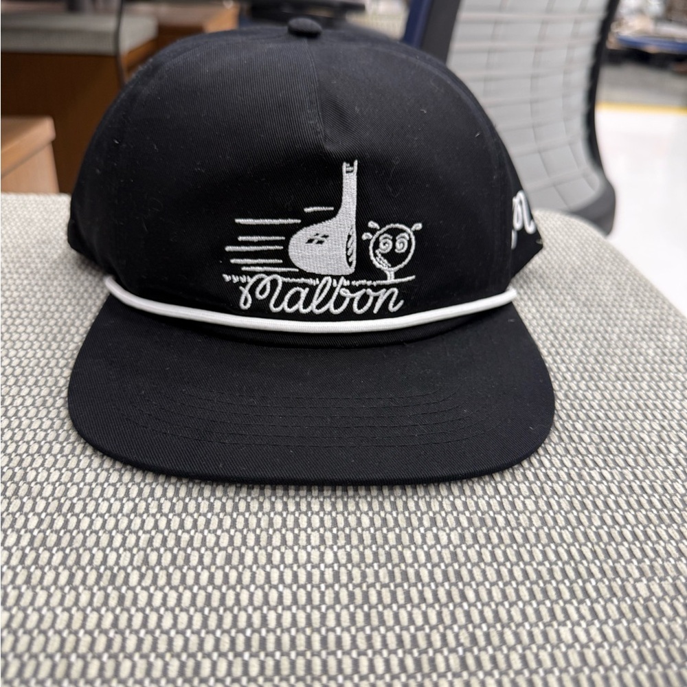 Malbon Black Golf Cap